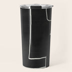 Abstract line art / Face 10 Travel Mug Gallery Image 1