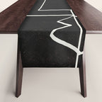 Abstract line art / Face 10 Table Runner Gallery Image 1