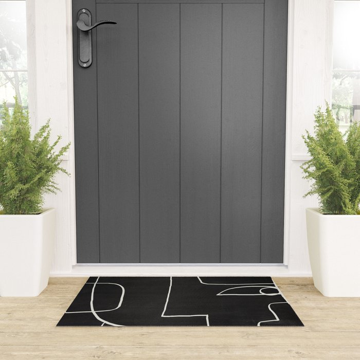 Abstract line art / Face 10 Welcome Mat Gallery Image 3