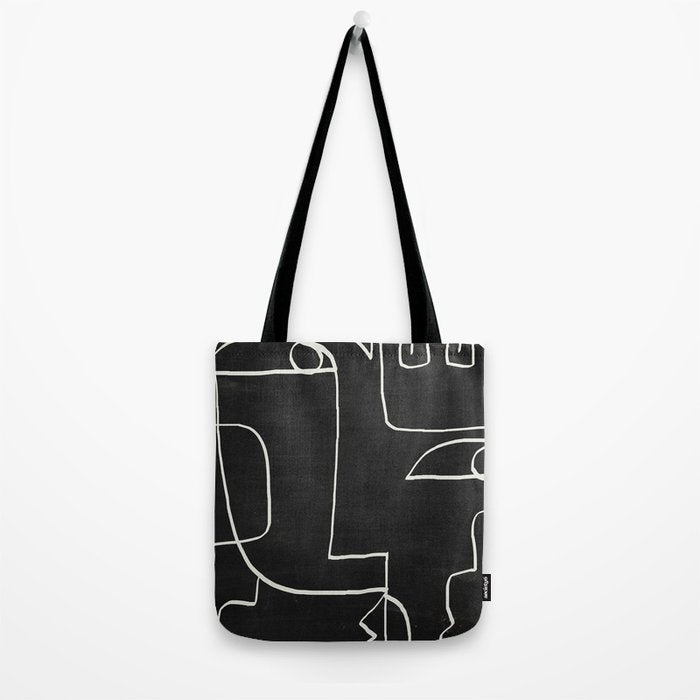 Abstract line art / Face 10 Tote Bag Gallery Image 2