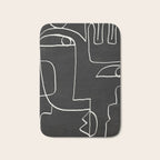 Abstract line art / Face 10 Bath Mat Gallery Image 1