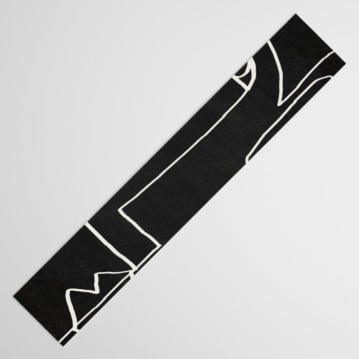 Abstract line art / Face 10 Table Runner Gallery Image 3