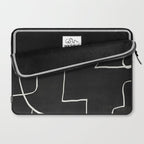 Abstract line art / Face 10 Laptop Sleeve Gallery Image 2