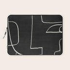 Abstract line art / Face 10 Laptop Sleeve Gallery Image 1