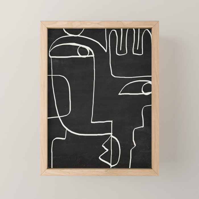 Abstract line art / Face 10 Mini Art Print Gallery Image 1