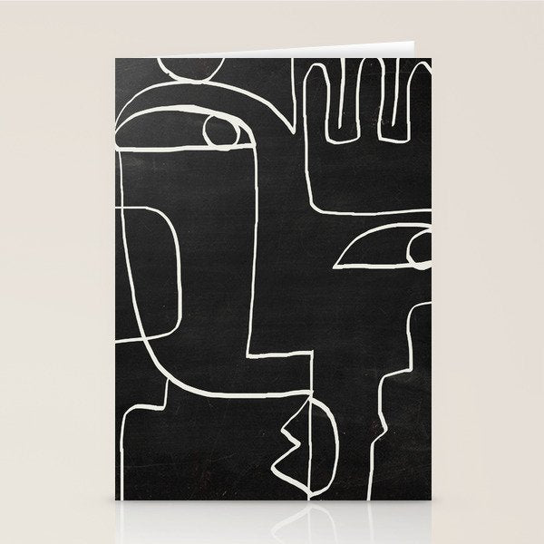 Abstract line art / Face 10 Stationery Card Gallery Image 2