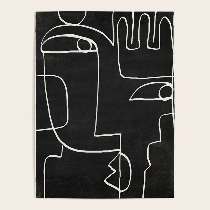 Abstract line art / Face 10 Poster Gallery Image 1