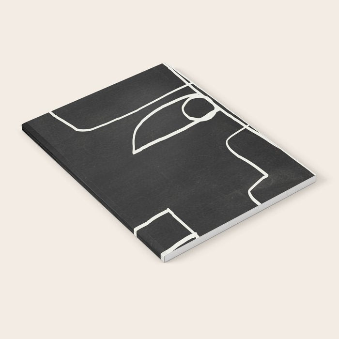 Abstract line art / Face 10 Notebook Gallery Image 2