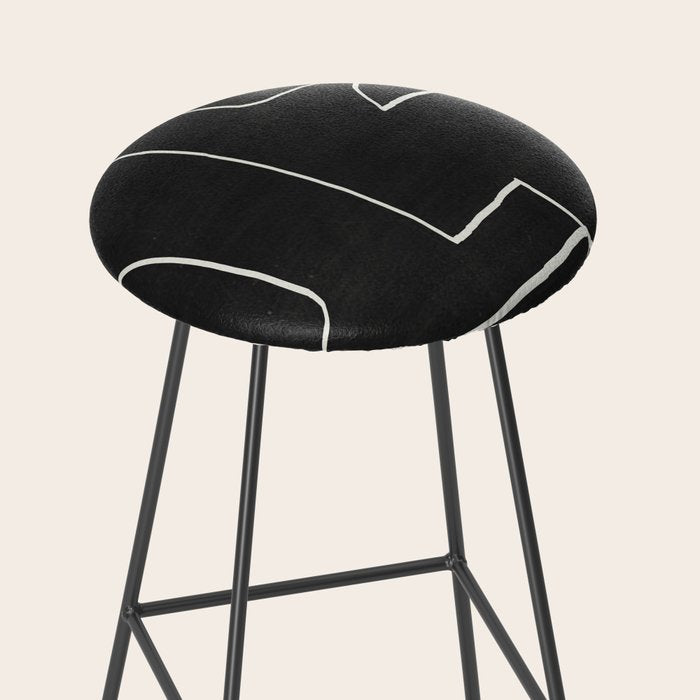 Abstract line art / Face 10 Stool Gallery Image 2
