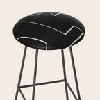 Abstract line art / Face 10 Stool Gallery Image 2