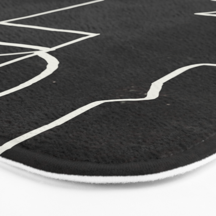 Abstract line art / Face 10 Bath Mat Gallery Image 3