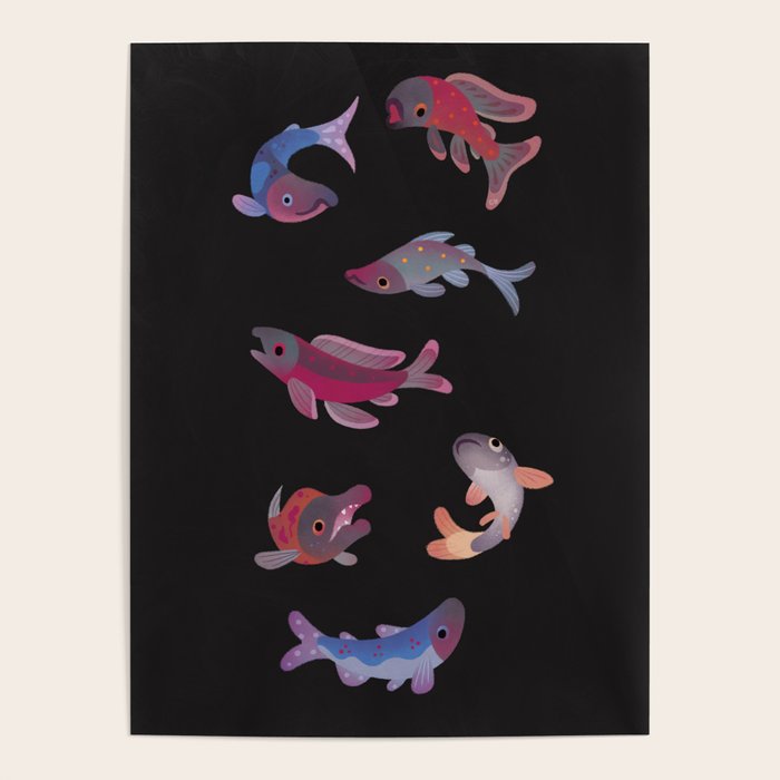 Salmon - dark Poster Gallery Image 4