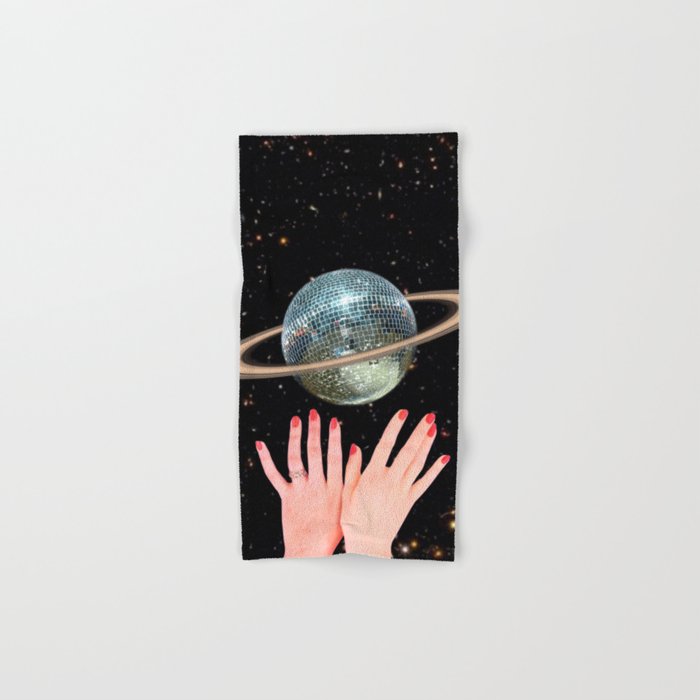 Saturn Disco Bath Towel Gallery Image 1