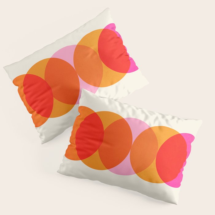 Abstraction_COLOUR_CIRCLES_001 Pillow Sham Gallery Image 3