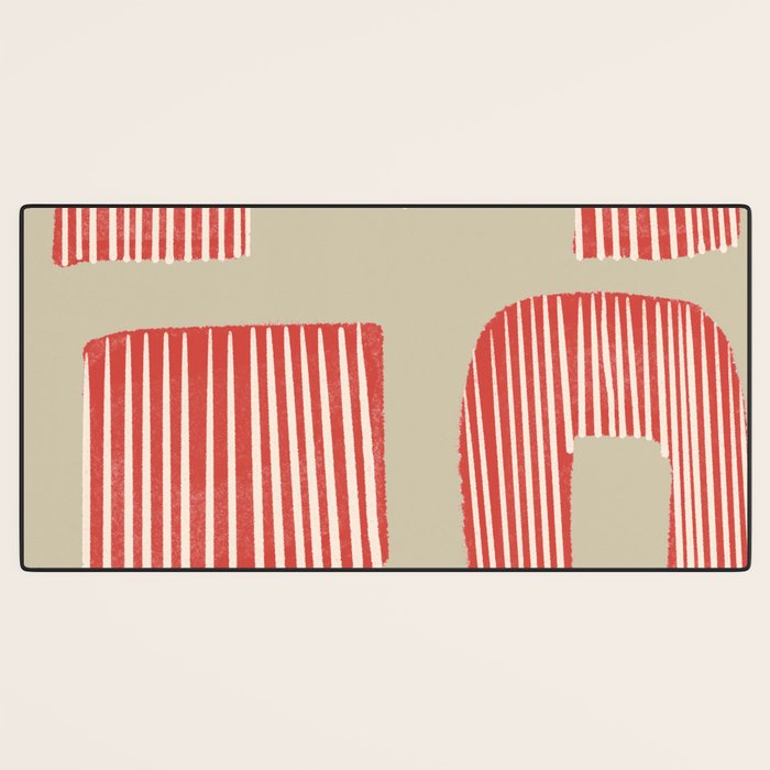 Modern Geometric Shapes Desk Mat Gallery Image 3