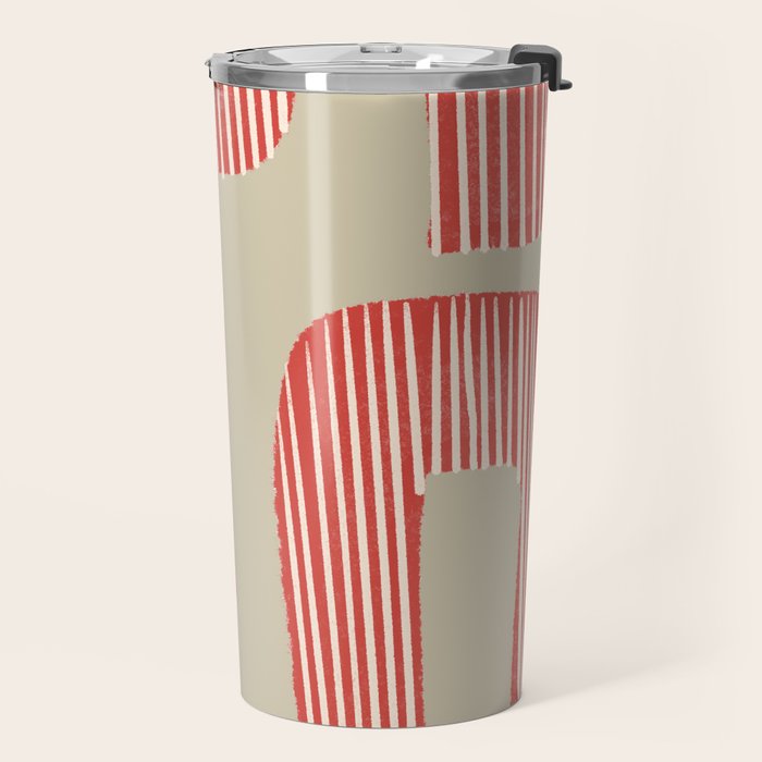 Modern Geometric Shapes Travel Mug Gallery Image 2