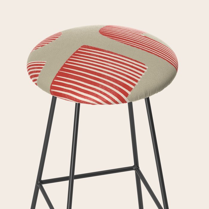 Modern Geometric Shapes Stool Gallery Image 2
