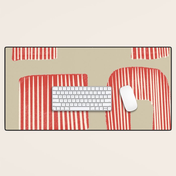 Modern Geometric Shapes Desk Mat Gallery Image 1