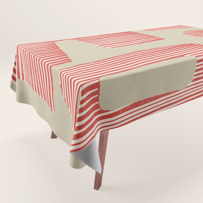 Modern Geometric Shapes Tablecloth Gallery Image 1