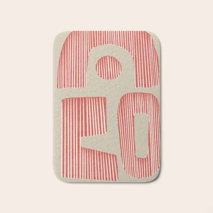 Modern Geometric Shapes Bath Mat Gallery Image 1