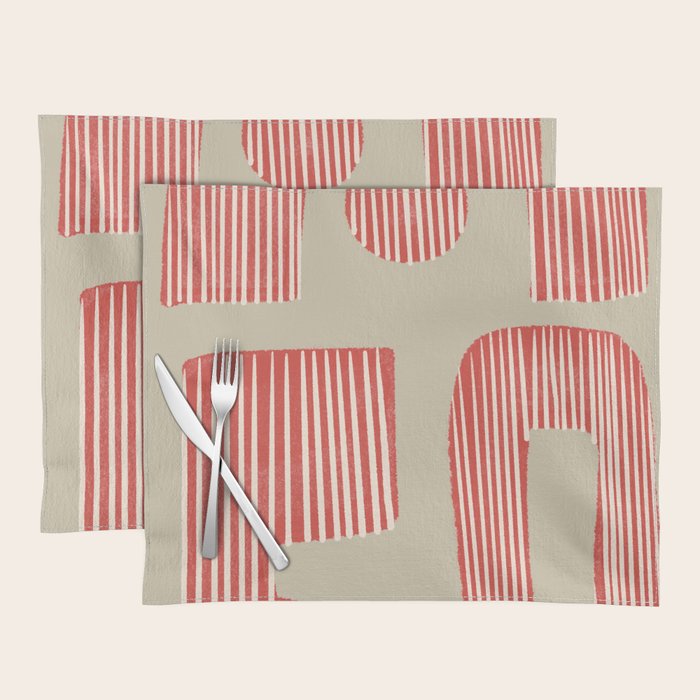 Modern Geometric Shapes Placemat Gallery Image 1