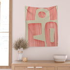 Modern Geometric Shapes Wall Tapestry Gallery Image 2