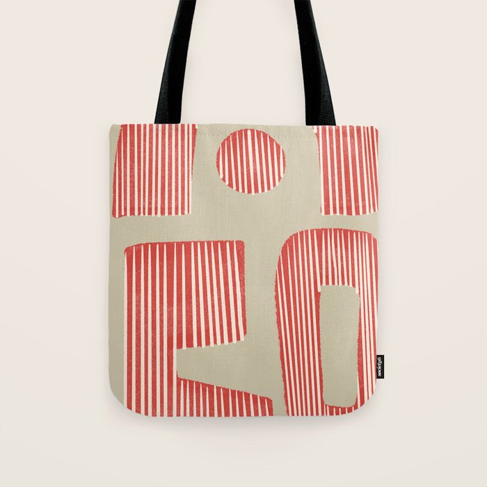 Modern Geometric Shapes Tote Bag Gallery Image 1