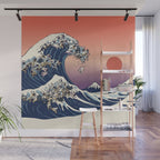 The Great Wave Of  French Bulldog Wall Mural Gallery Image 1