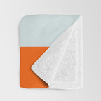 Wavy Stripe Abstract Art  Colorful Geometric Flow in Orange Blue Lilac and Teal Throw Blanket Gallery Image 3