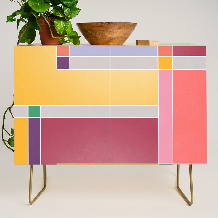 Minimal Geometric Abstraction 71 Credenza Gallery Image 1