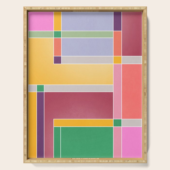 Minimal Geometric Abstraction 71 Serving Tray Gallery Image 1