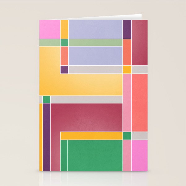 Minimal Geometric Abstraction 71 Stationery Card Gallery Image 2