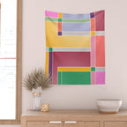 Minimal Geometric Abstraction 71 Wall Tapestry Gallery Image 2