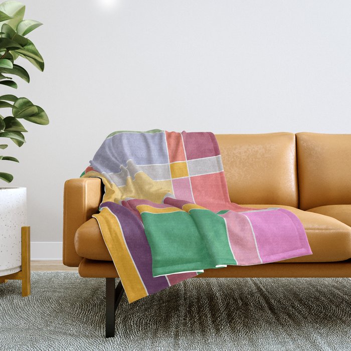 Minimal Geometric Abstraction 71 Throw Blanket Gallery Image 1