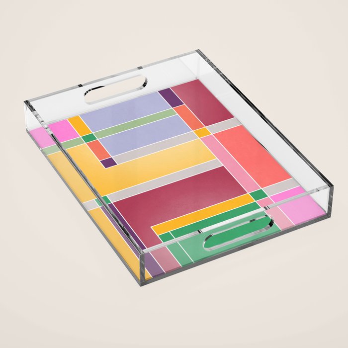 Minimal Geometric Abstraction 71 Acrylic Tray Gallery Image 1