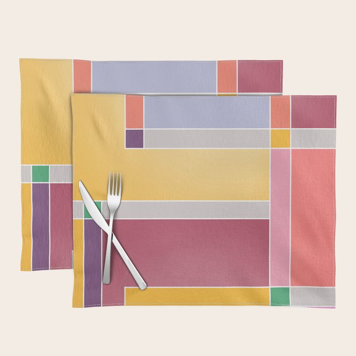 Minimal Geometric Abstraction 71 Placemat Gallery Image 1