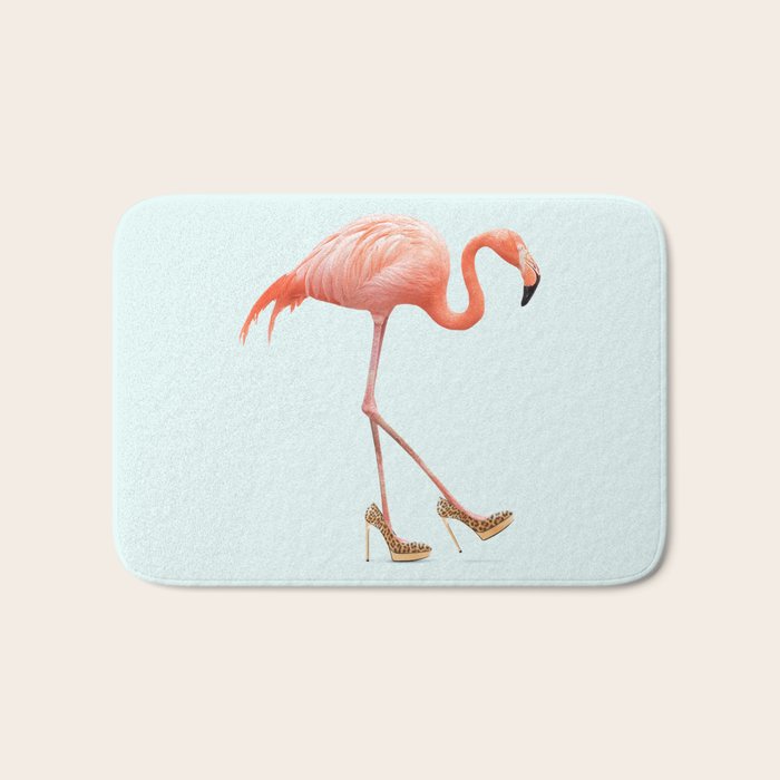 FANCY FLAMINGO Bath Mat Gallery Image 1