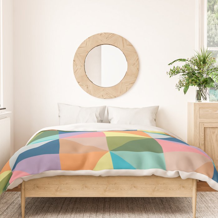 Pastel triangles Duvet Cover Gallery Image 3