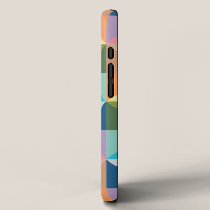 Pastel triangles iPhone Case Gallery Image 2