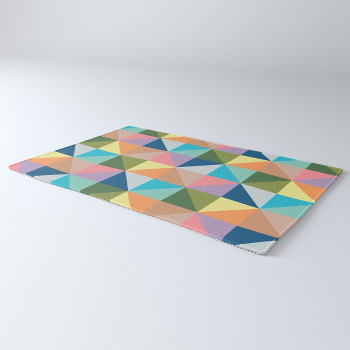Pastel triangles Rug Gallery Image 3