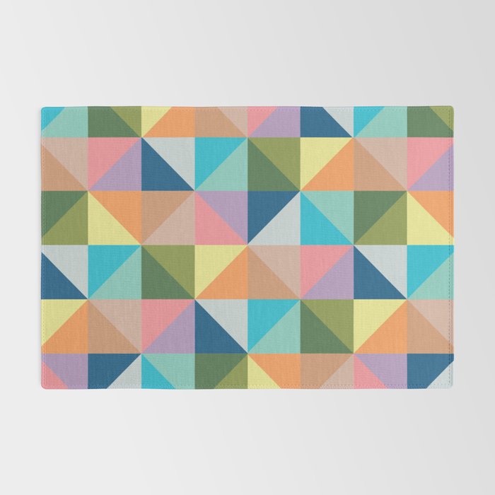 Pastel triangles Rug Gallery Image 2