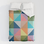 Pastel triangles Duvet Cover Gallery Image 6
