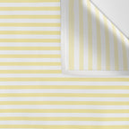Fine Stripes Narrow Stripe Pattern in Light Butter Yellow and White Wall Tapestry Gallery Image 3