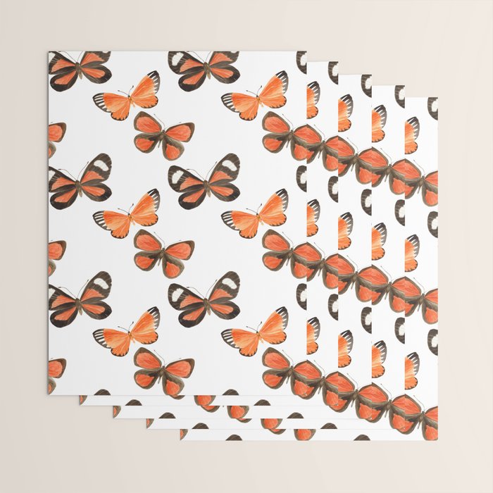 Orange Butterflies Wrapping Paper Gallery Image 3