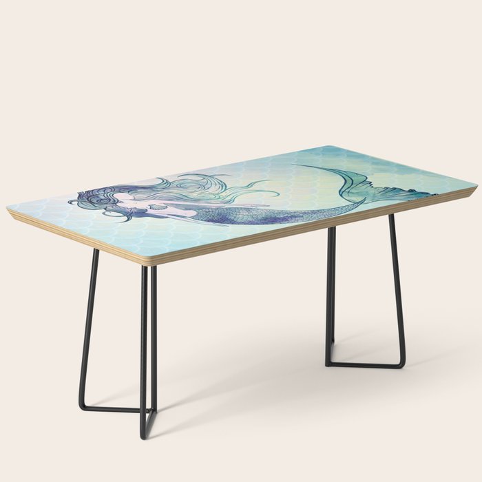Watercolor Mermaid Coffee Table Gallery Image 1