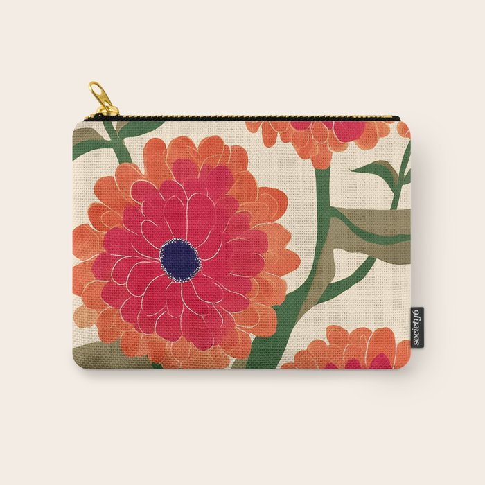 Red Zinnias Carry All Pouch Gallery Image 1