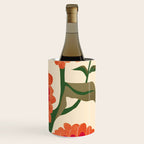 Red Zinnias Wine Chiller Gallery Image 3