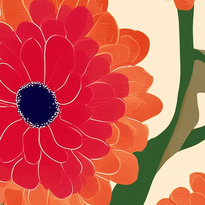 Red Zinnias Coffee Mug Gallery Image 2
