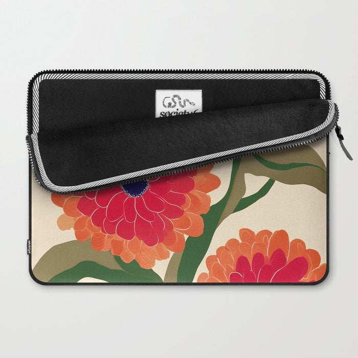 Red Zinnias Laptop Sleeve Gallery Image 2