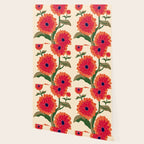 Red Zinnias Wallpaper Gallery Image 2
